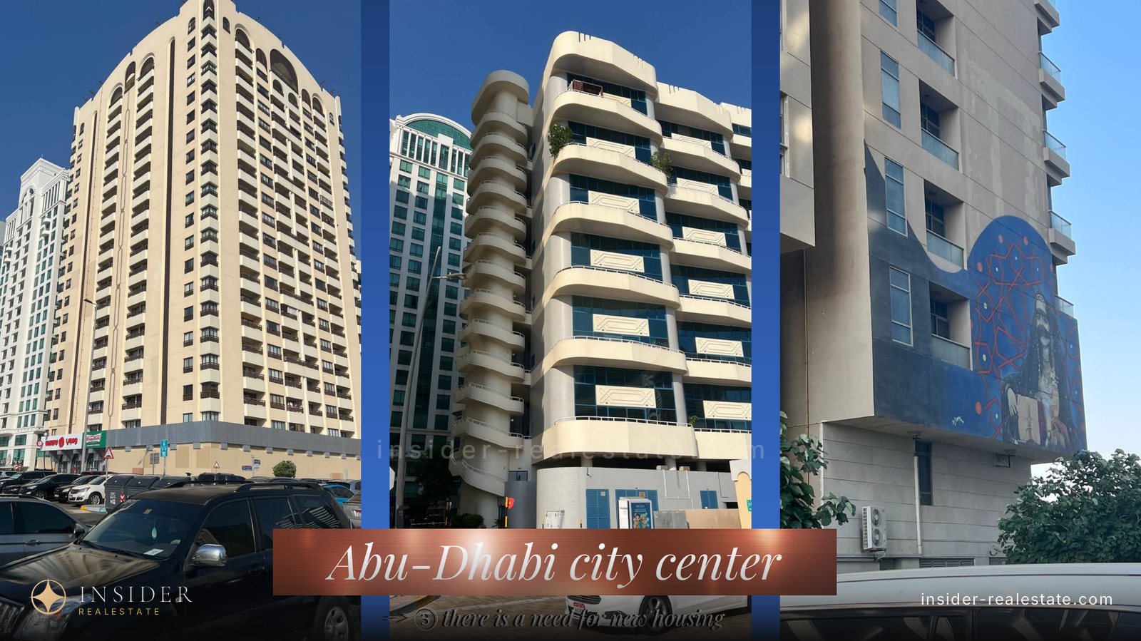 Photographs of residential buildings in the old centre of Abu Dhabi