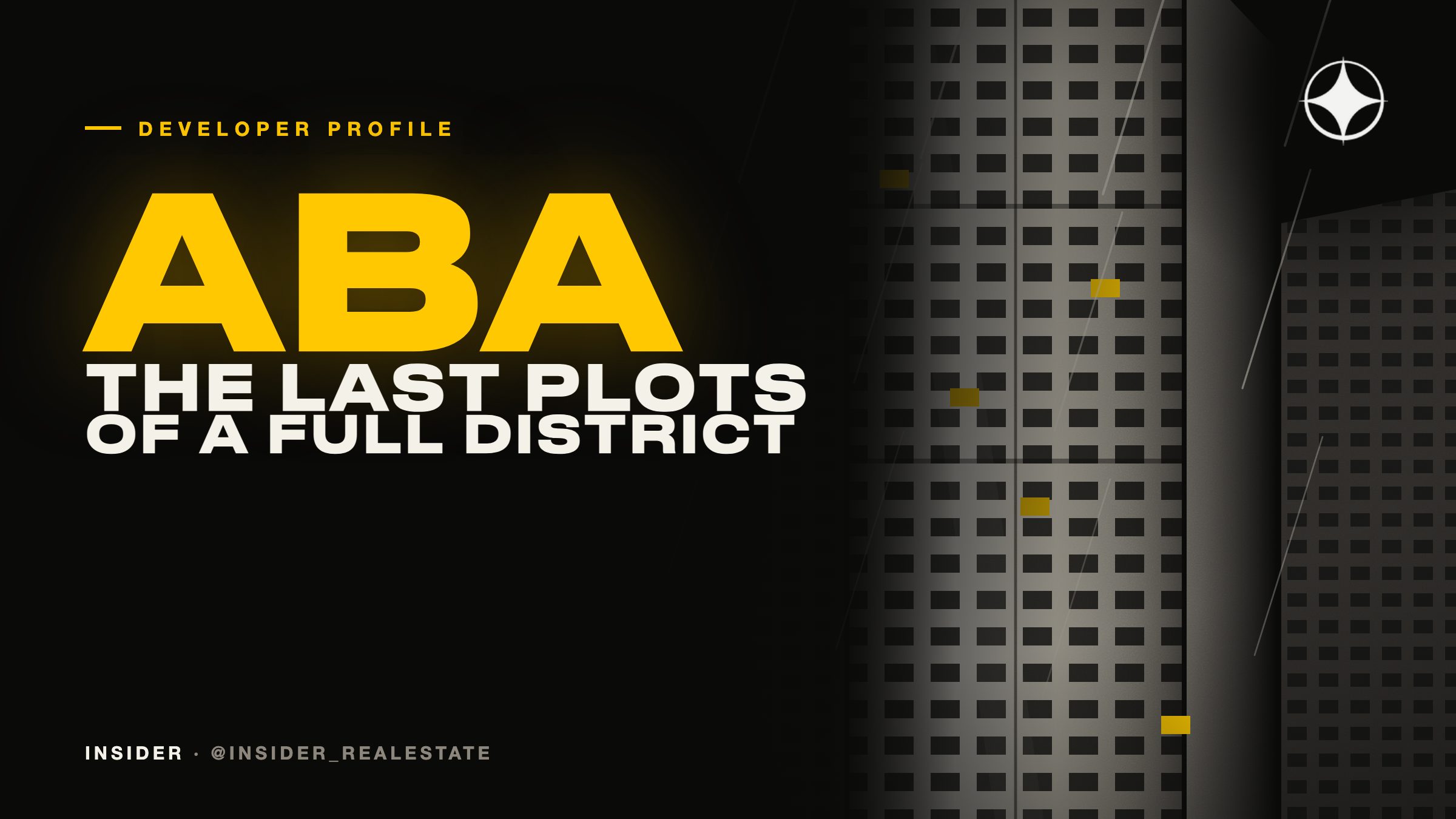 ABA Real Estate Development: building on the last plots of a finished district