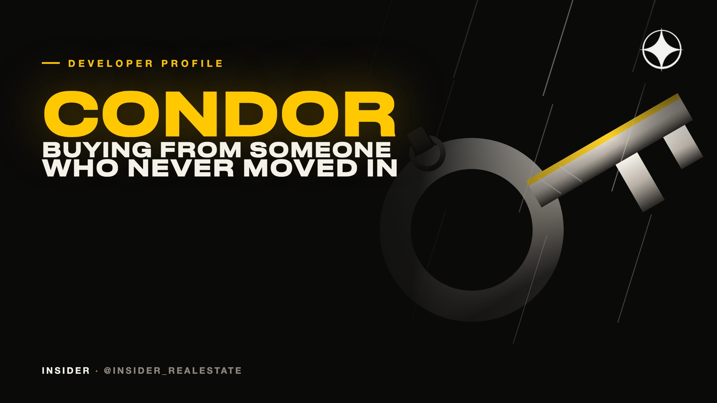 Condor Group: buying a just-finished flat from someone who never lived in it