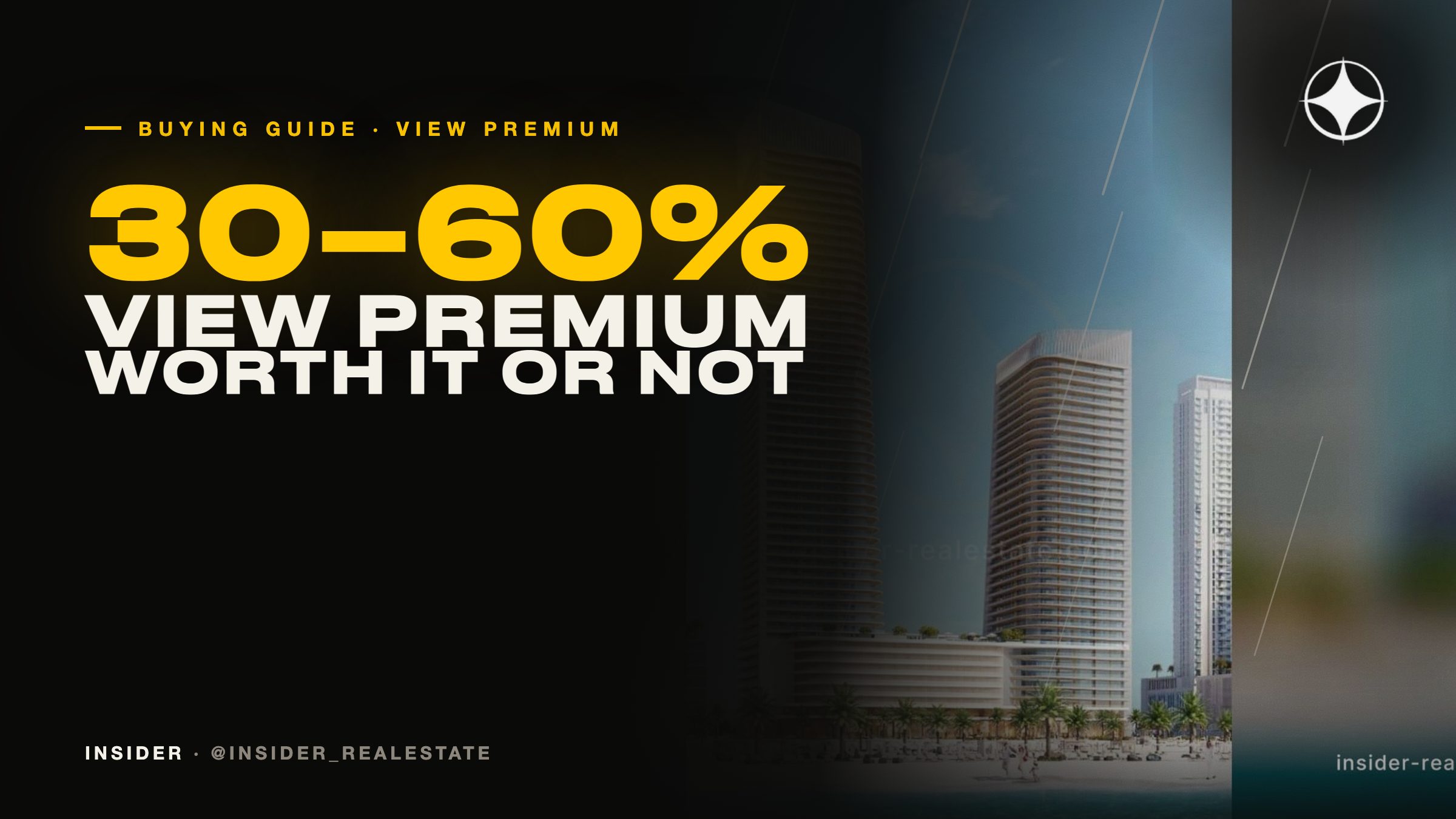 Dubai apartment view premium: how much a sea view actually adds to price