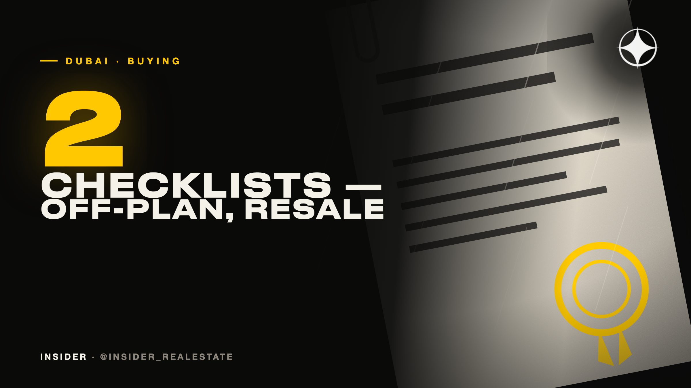 A checklist before you buy in Dubai: off-plan and resale