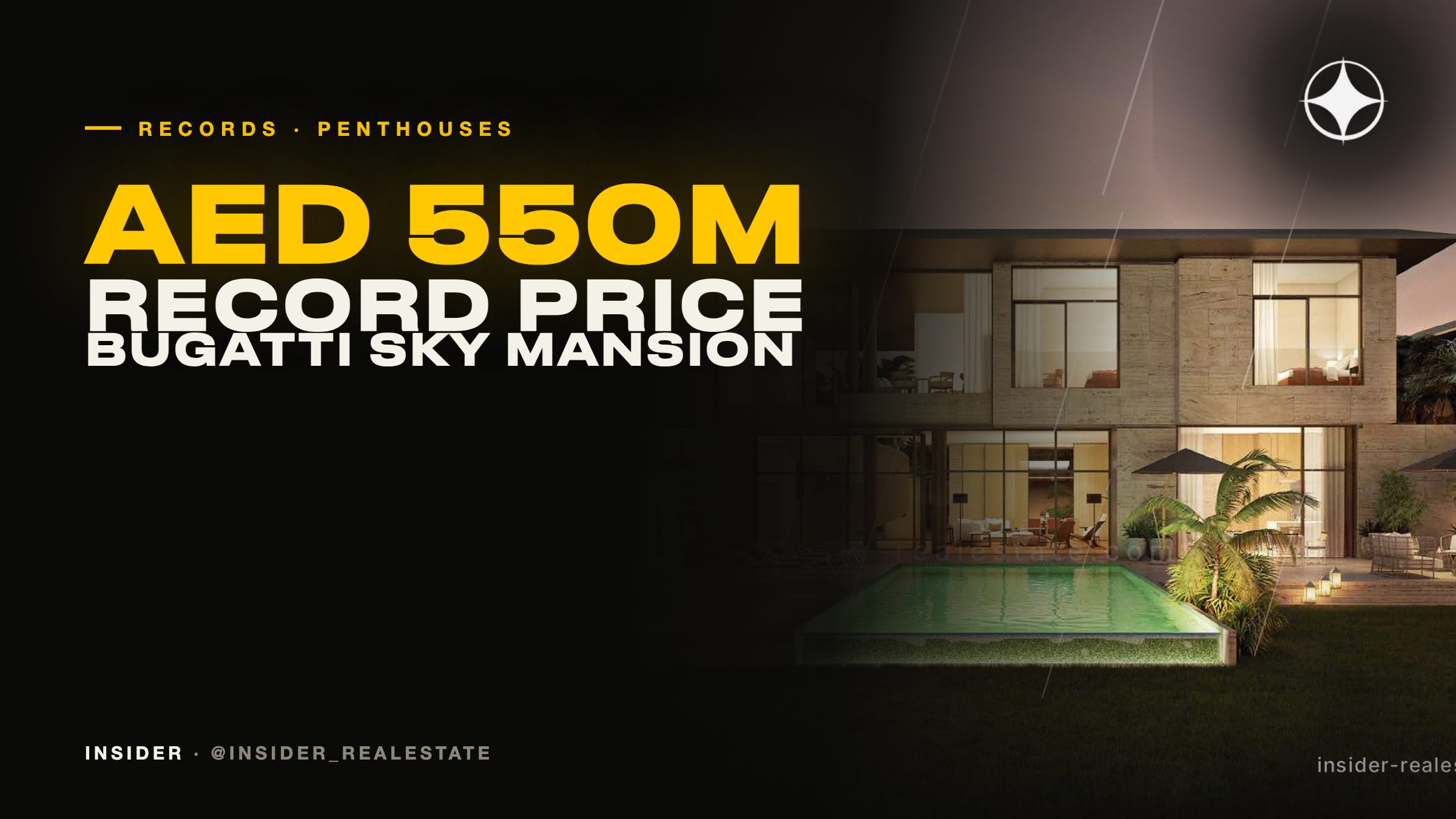 Dubai's most expensive apartment: from AED 410m at Bulgari Lighthouse to AED 550m at Bugatti Residences