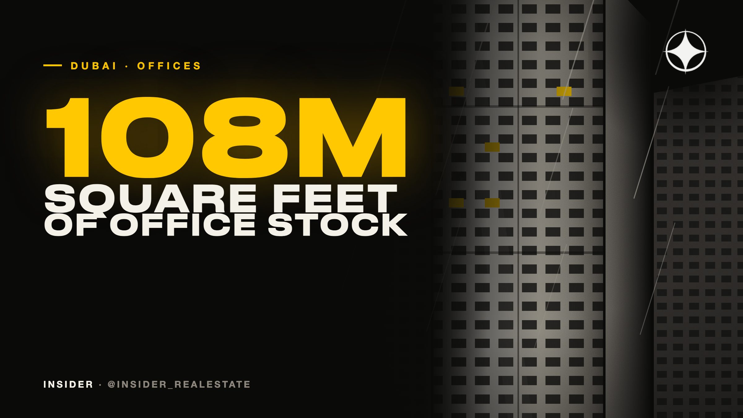 The Dubai office market: 108 million square feet, and annual supply below half-year demand