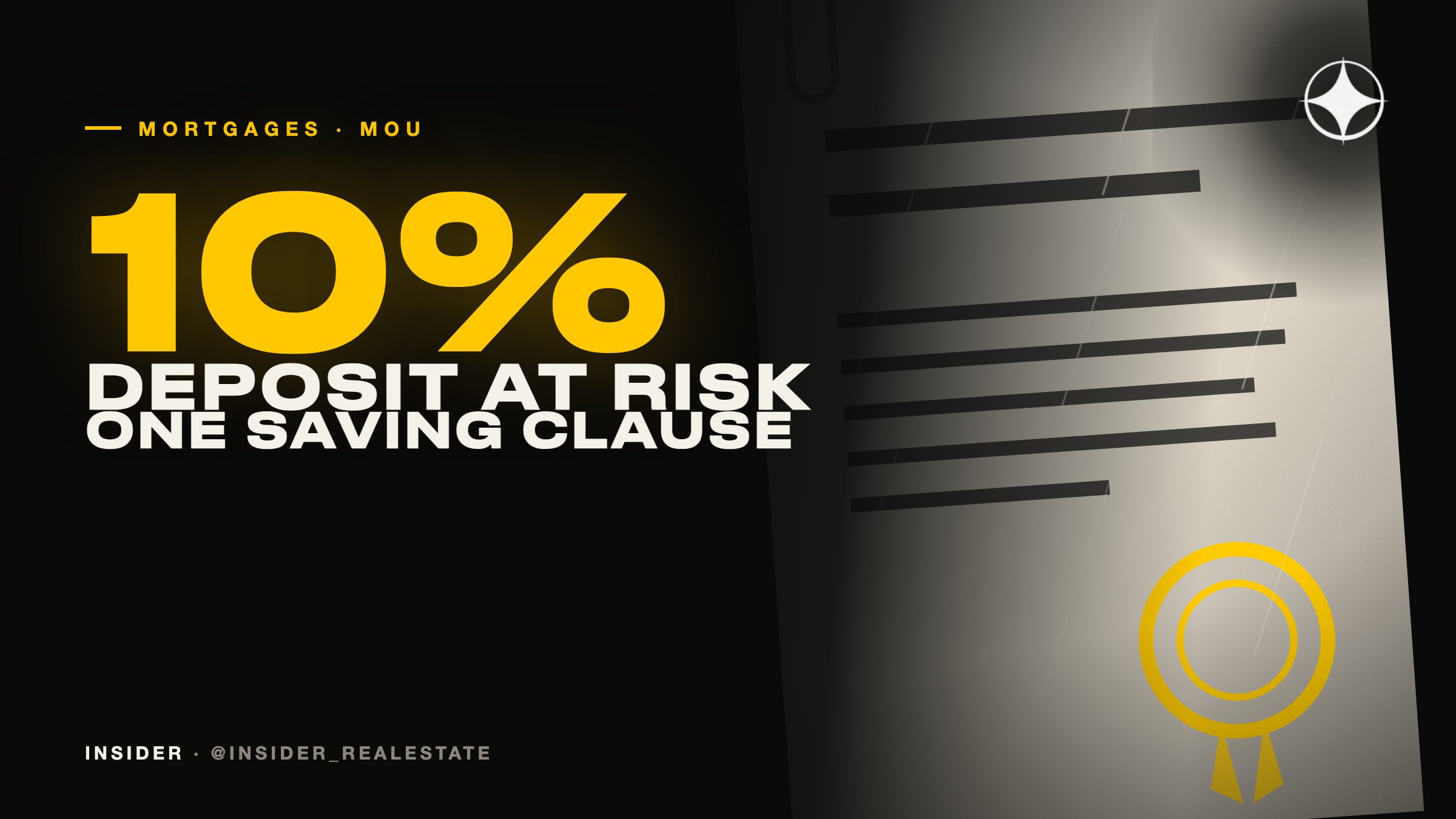 Buying a Dubai resale with a mortgage: the MOU clause that protects your 10% deposit