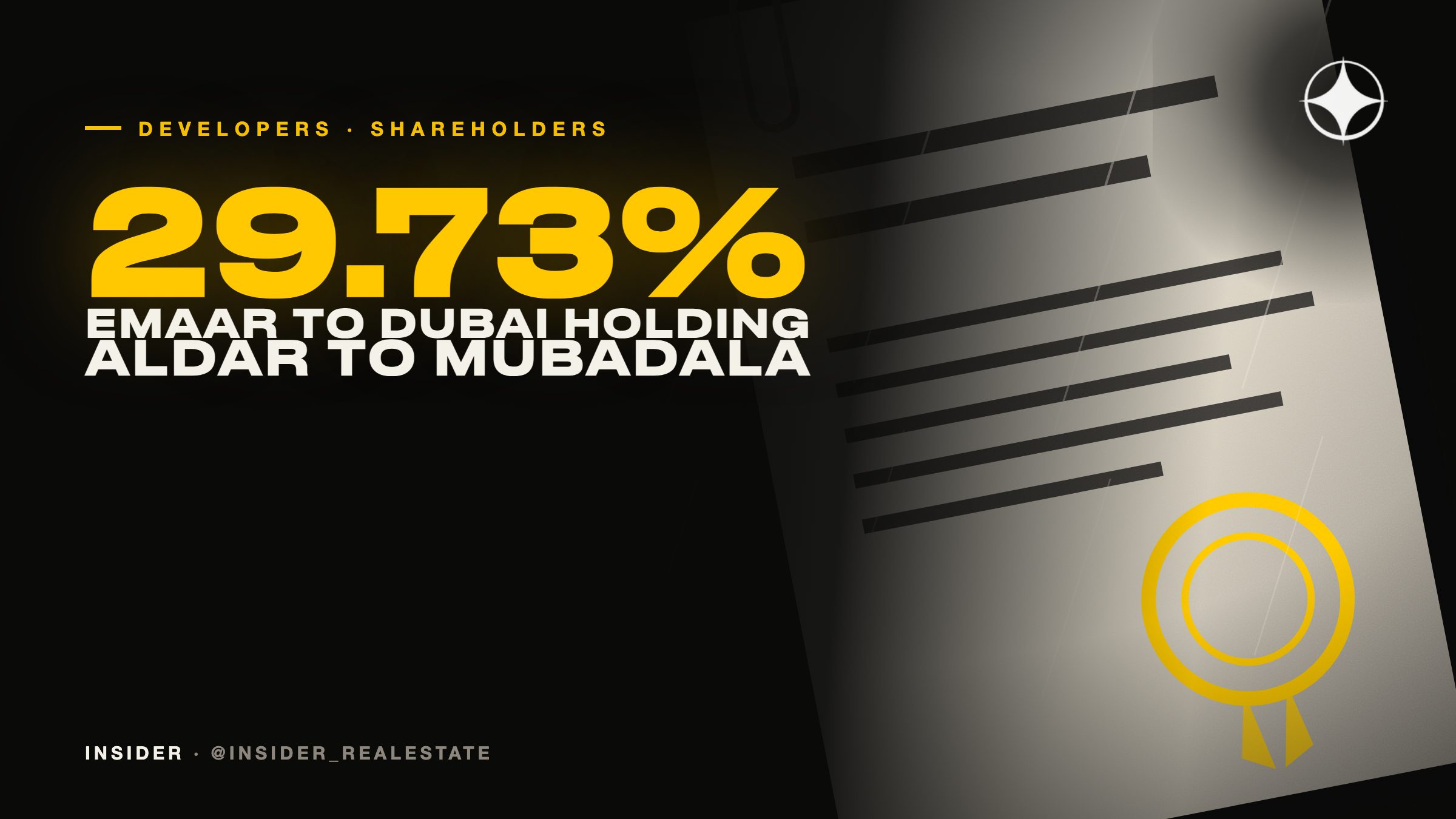 Emaar and Aldar shareholders: Dubai Holding and Mubadala become the largest owners