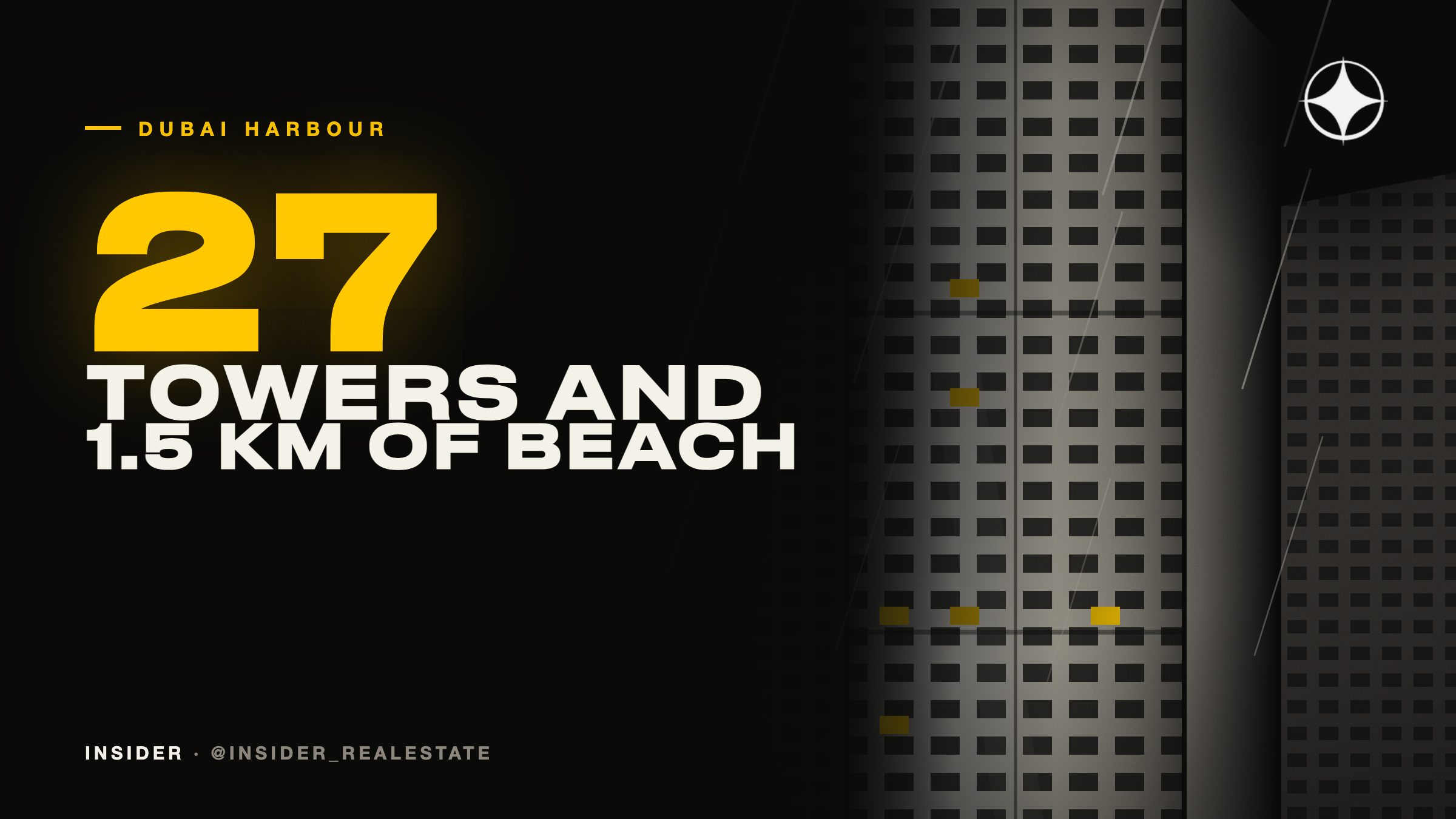 Emaar Beachfront and Dubai Harbour: 27 towers and 1.5 km of private beach