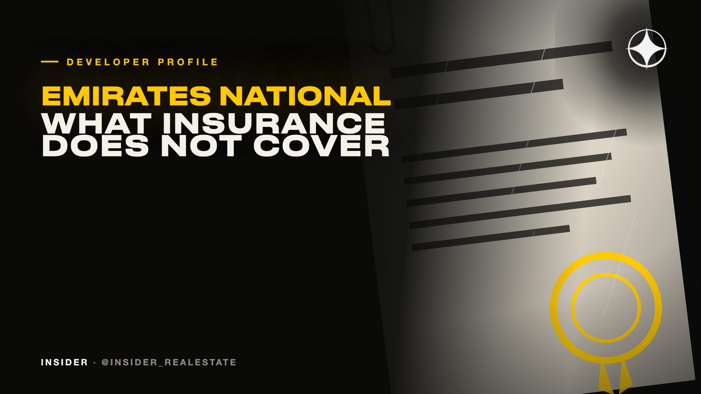 Emirates National Investment: what insurance actually covers, and what it does not