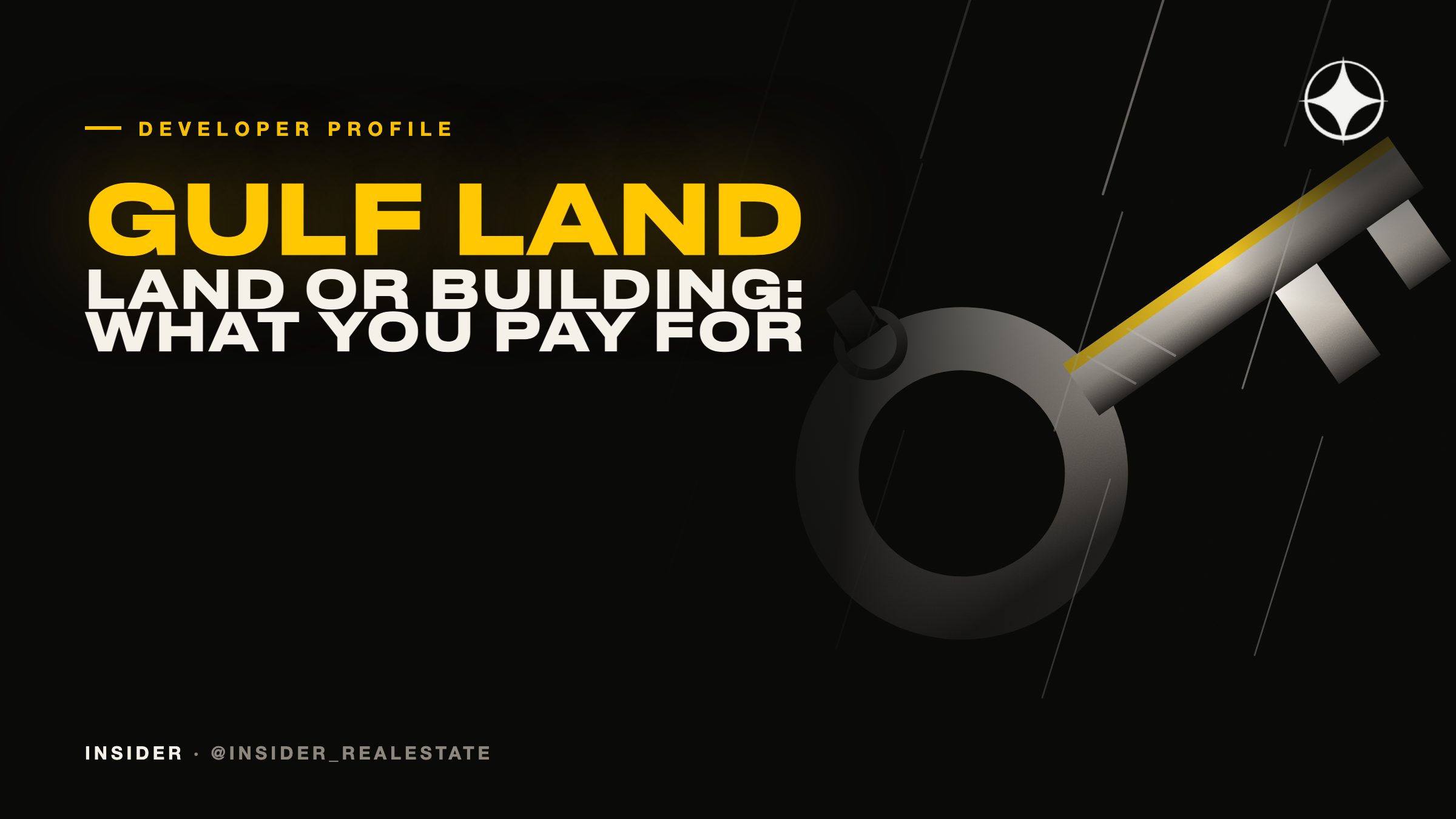 Gulf Land Property Developers: what you are paying for in a villa, land or building