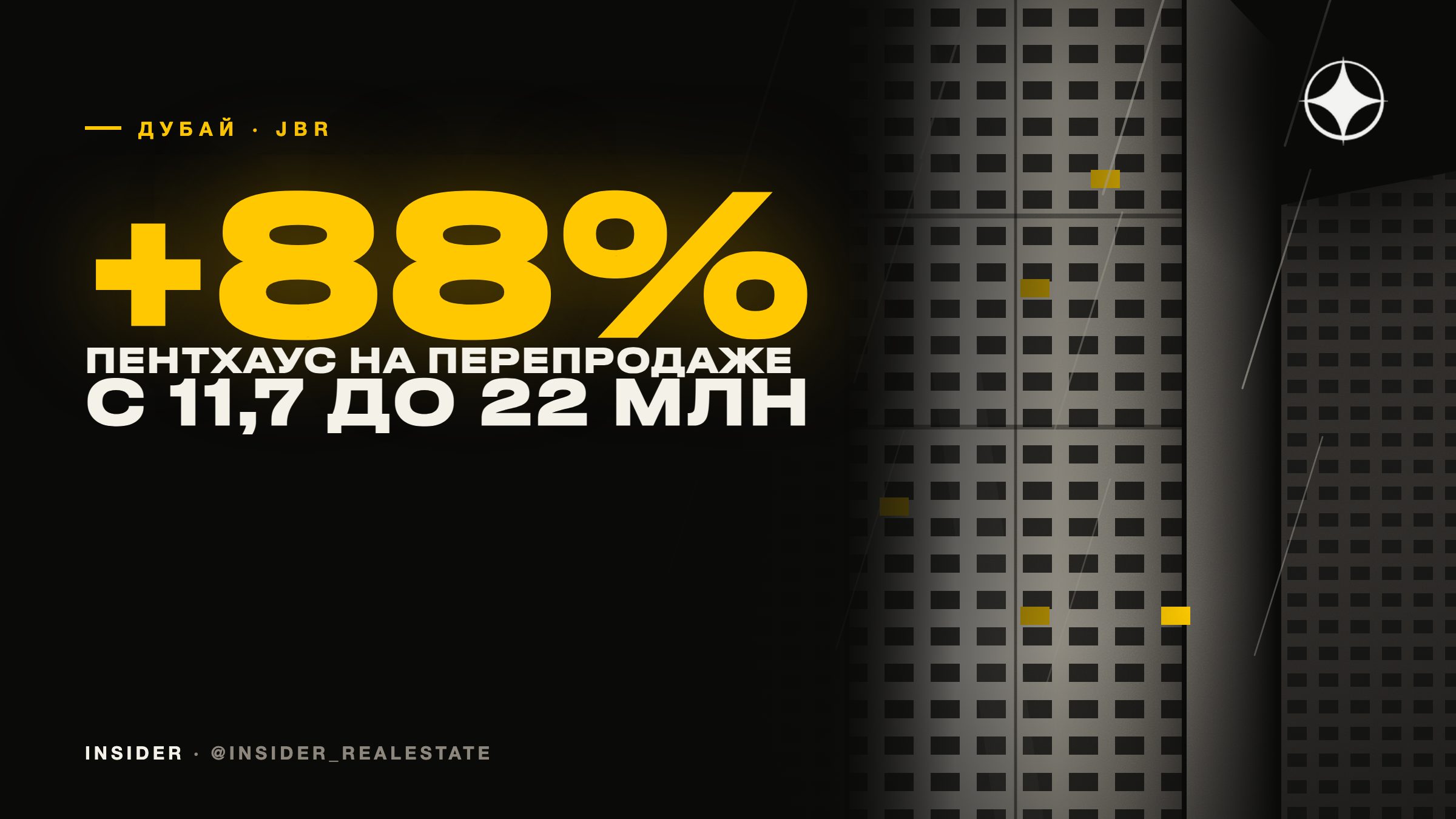 Пентхаус в JBR подорожал с 11,7 до 22 млн дирхамов: что стоит за такими историями