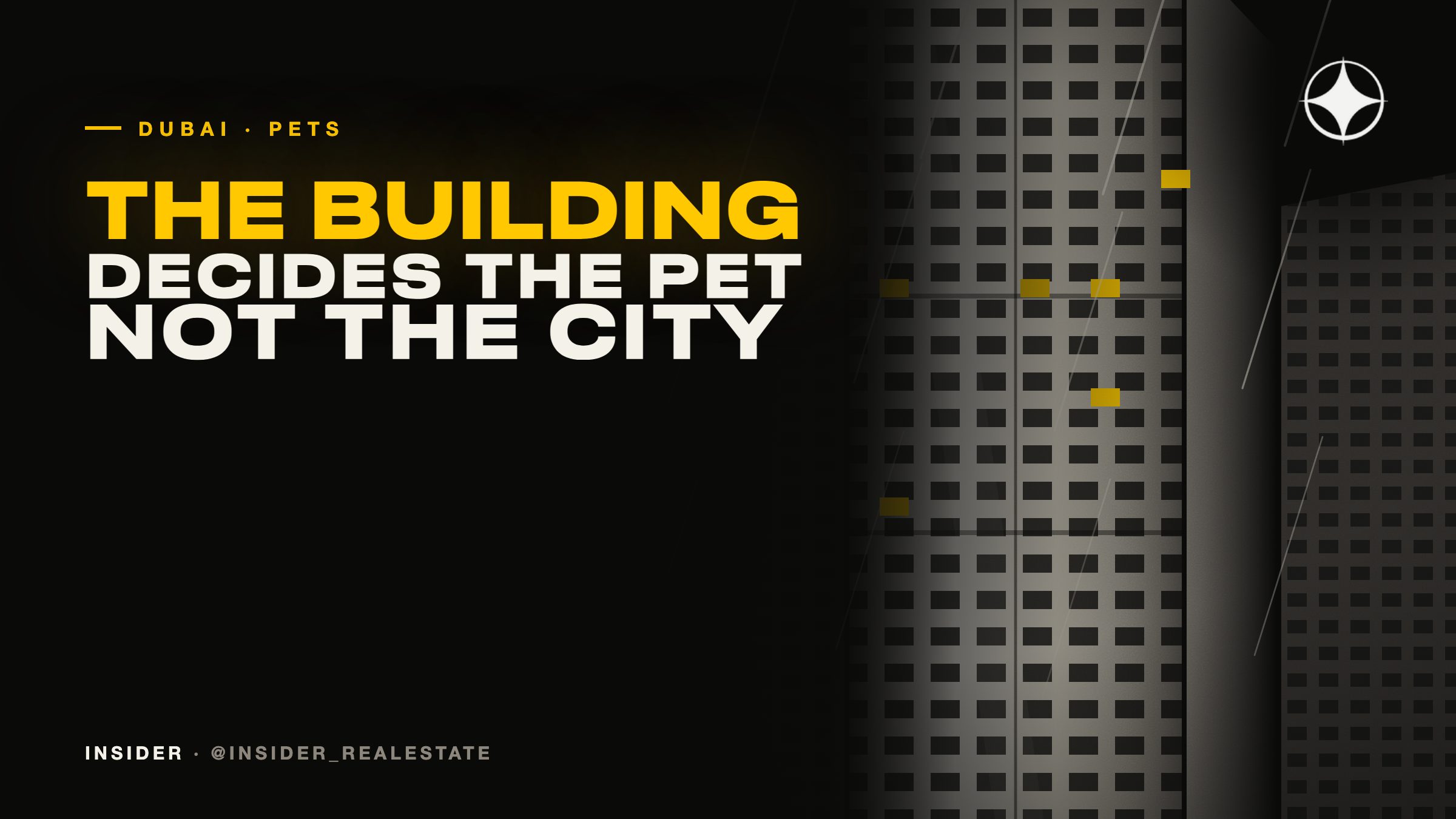 A pet in a Dubai apartment: the building decides, not the city