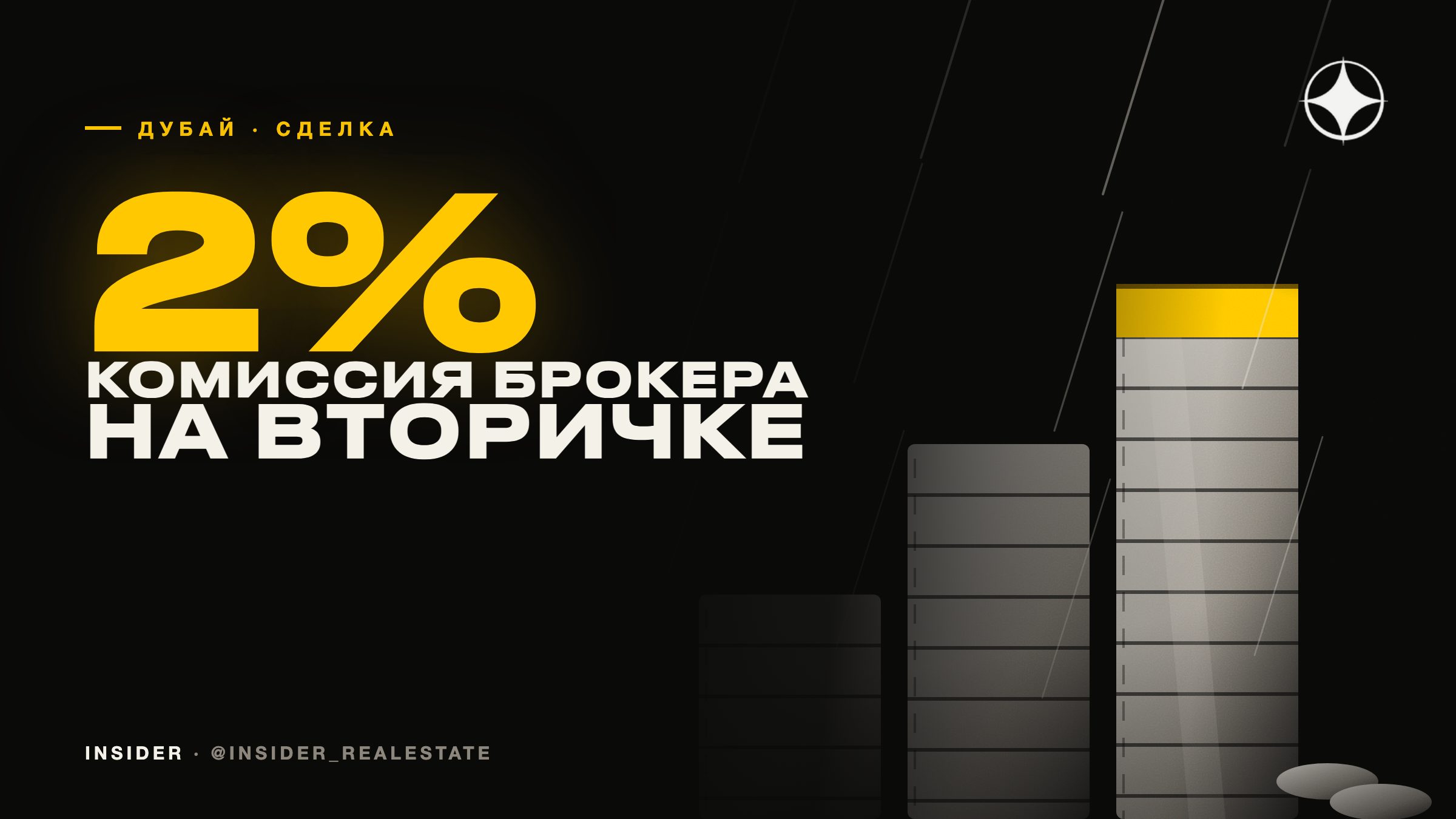 Комиссия брокера в Дубае: 2% на вторичке, 5% на аренде и ноль на новостройке