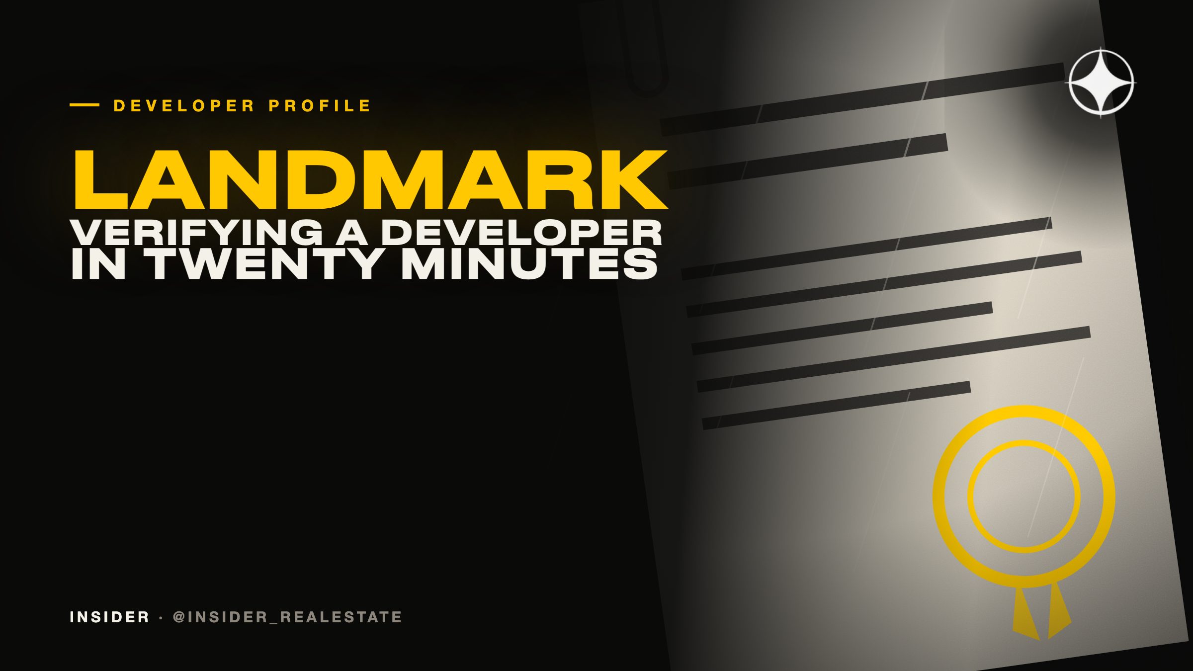 Landmark Holdings: verifying a developer yourself, in twenty minutes