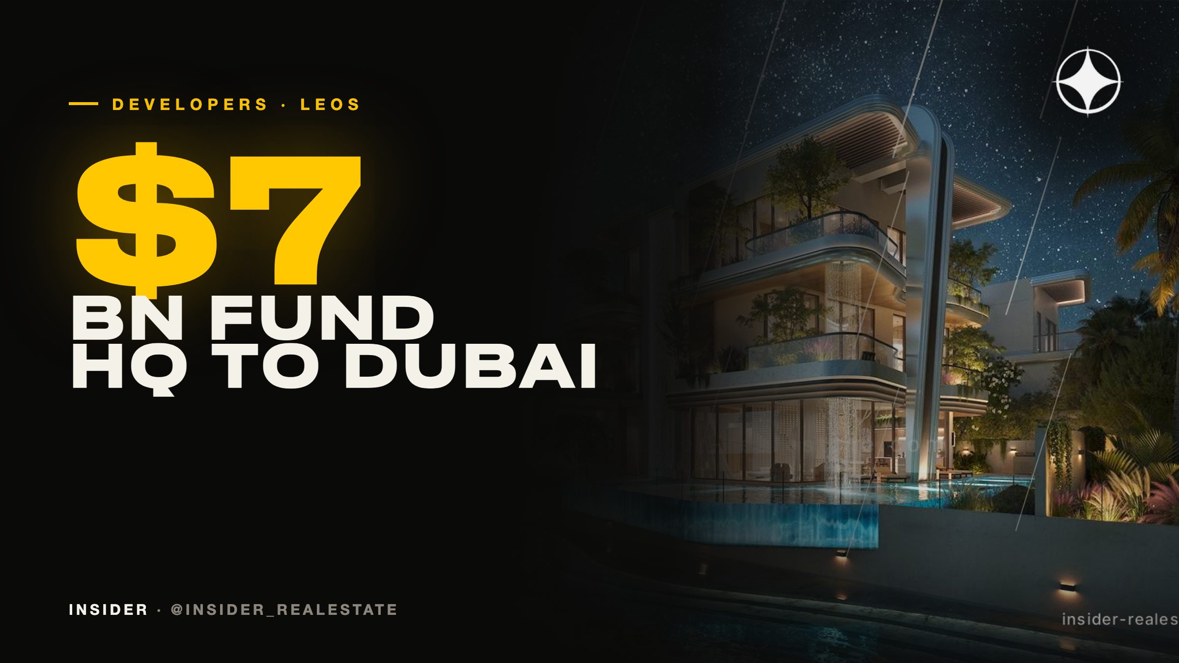 LEOS Developments in Dubai: a UK developer moves its HQ, a $7bn fund and LEOS Royal with Dubai Holding
