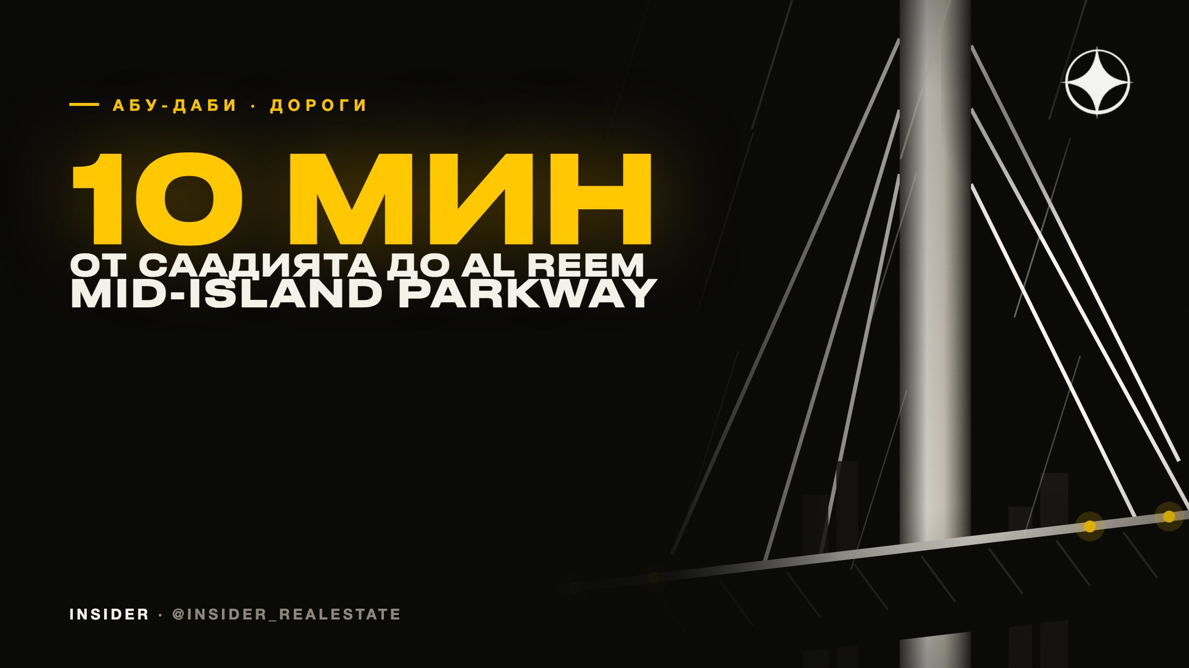 Дорога на Саадият в Абу-Даби: трасса Mid-Island Parkway за 2,85 млрд дирхамов сократит путь до Al Reem до 10 минут в 2027 году