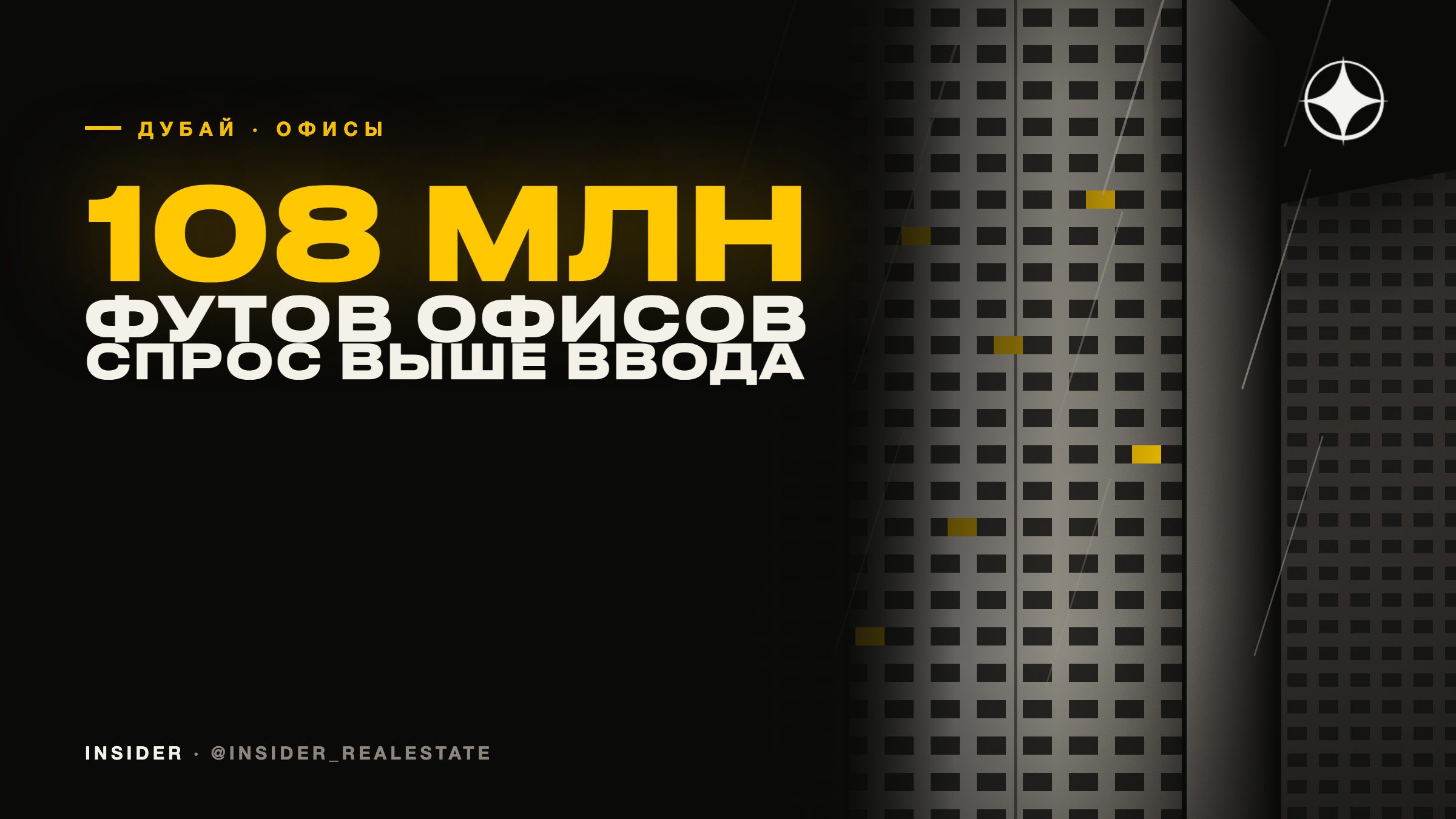 Офисный рынок Дубая — 108 млн квадратных футов, спрос за полугодие превысил миллион