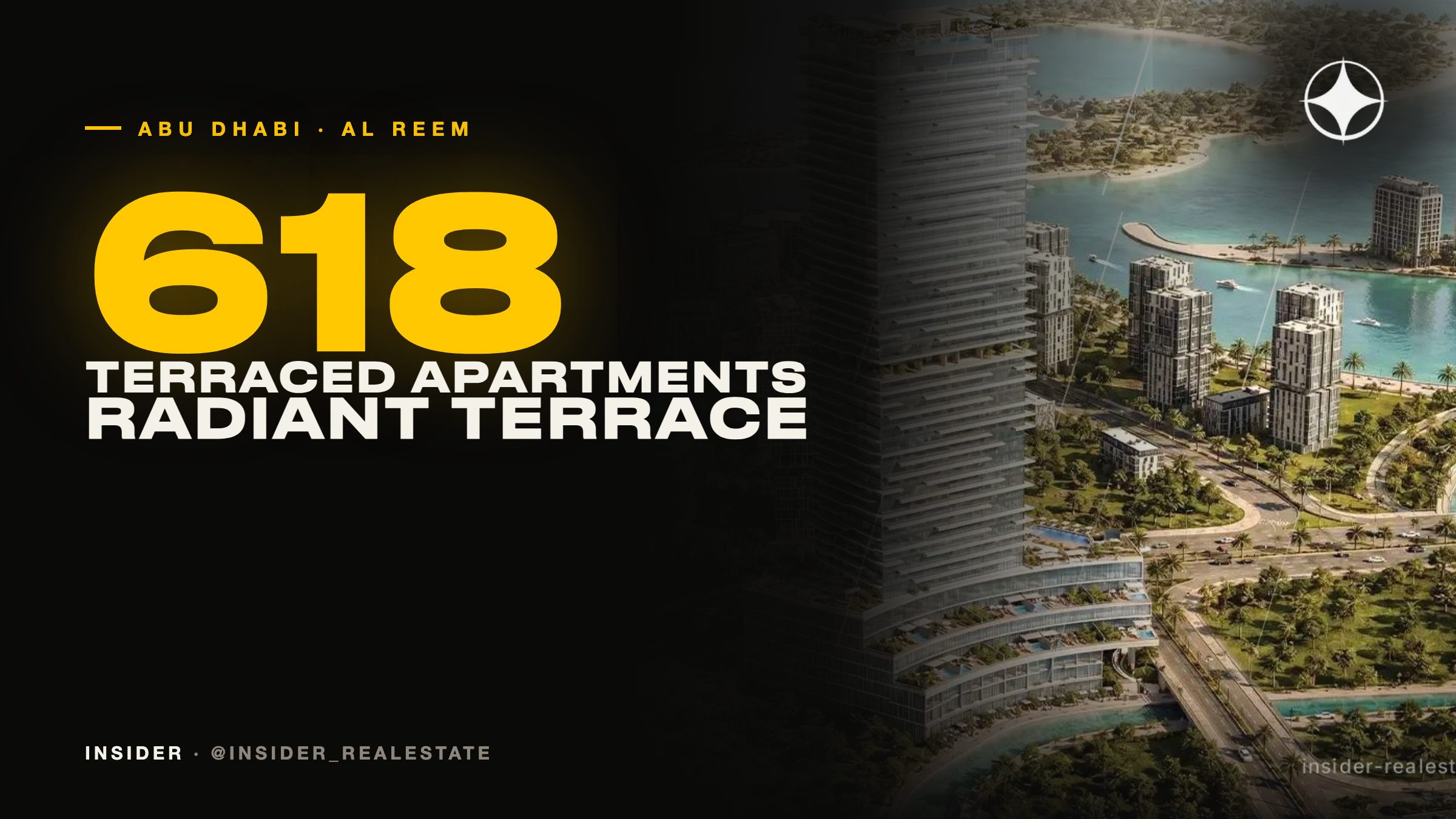 Radiant Terrace on Al Reem Island, Abu Dhabi: a 618-apartment terraced tower with prices from AED 800,000