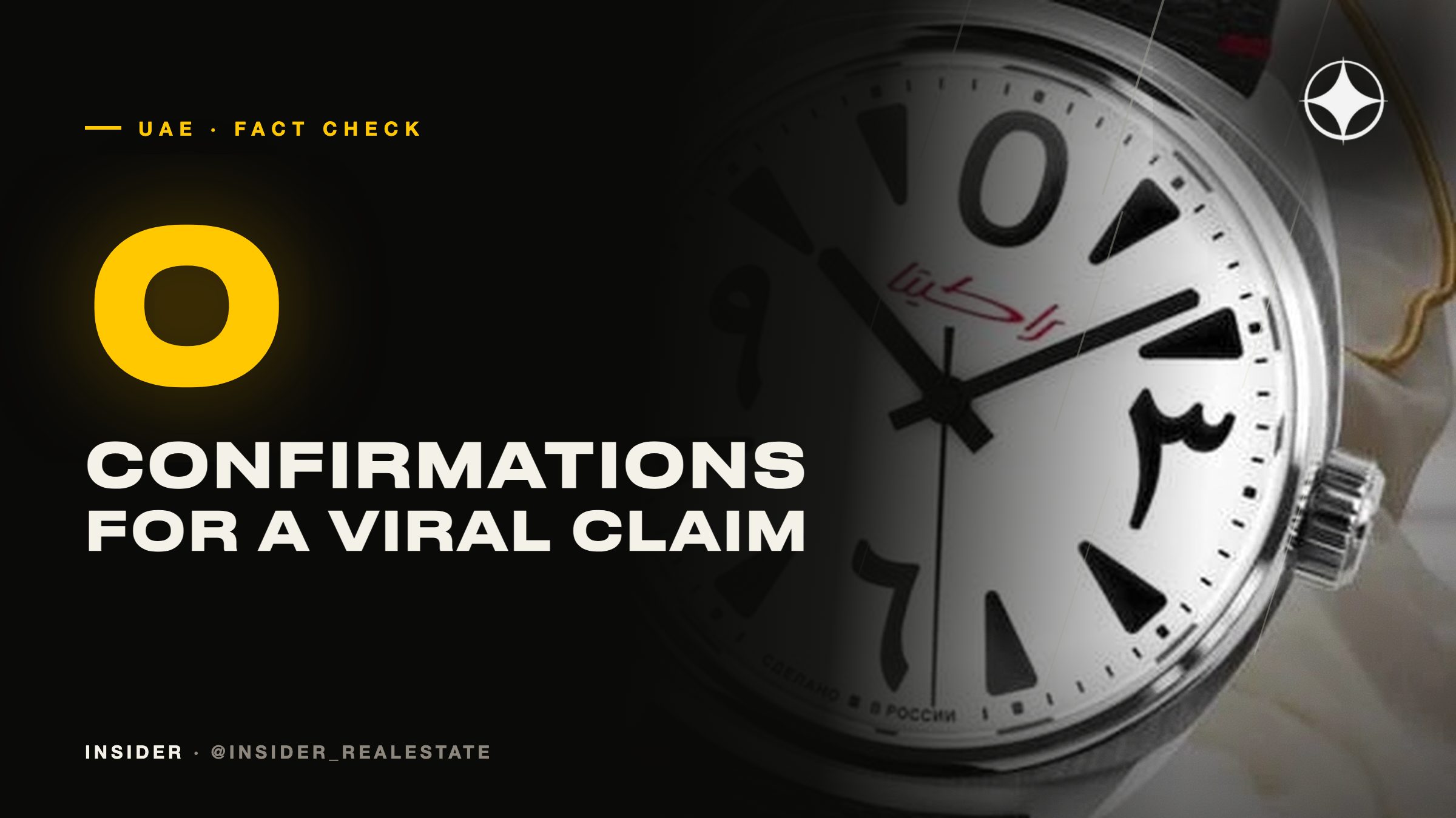 A Russian watch with an Arabic dial in the UAE: what checks out and what does not