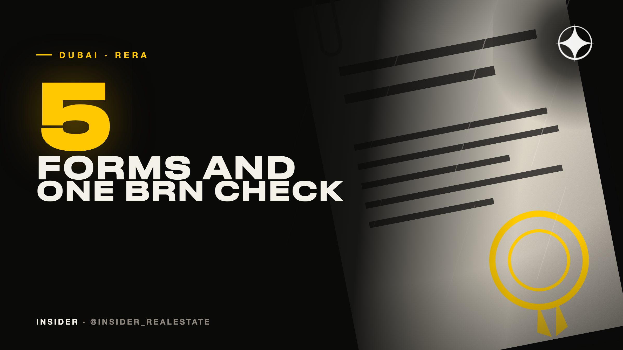 RERA forms and the BRN: what you actually sign when buying in Dubai