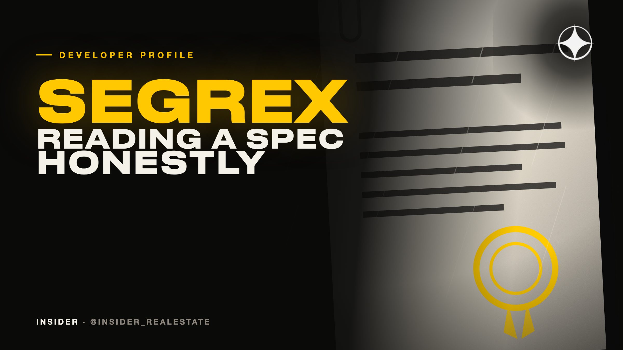 Segrex Development: how to read a specification honestly