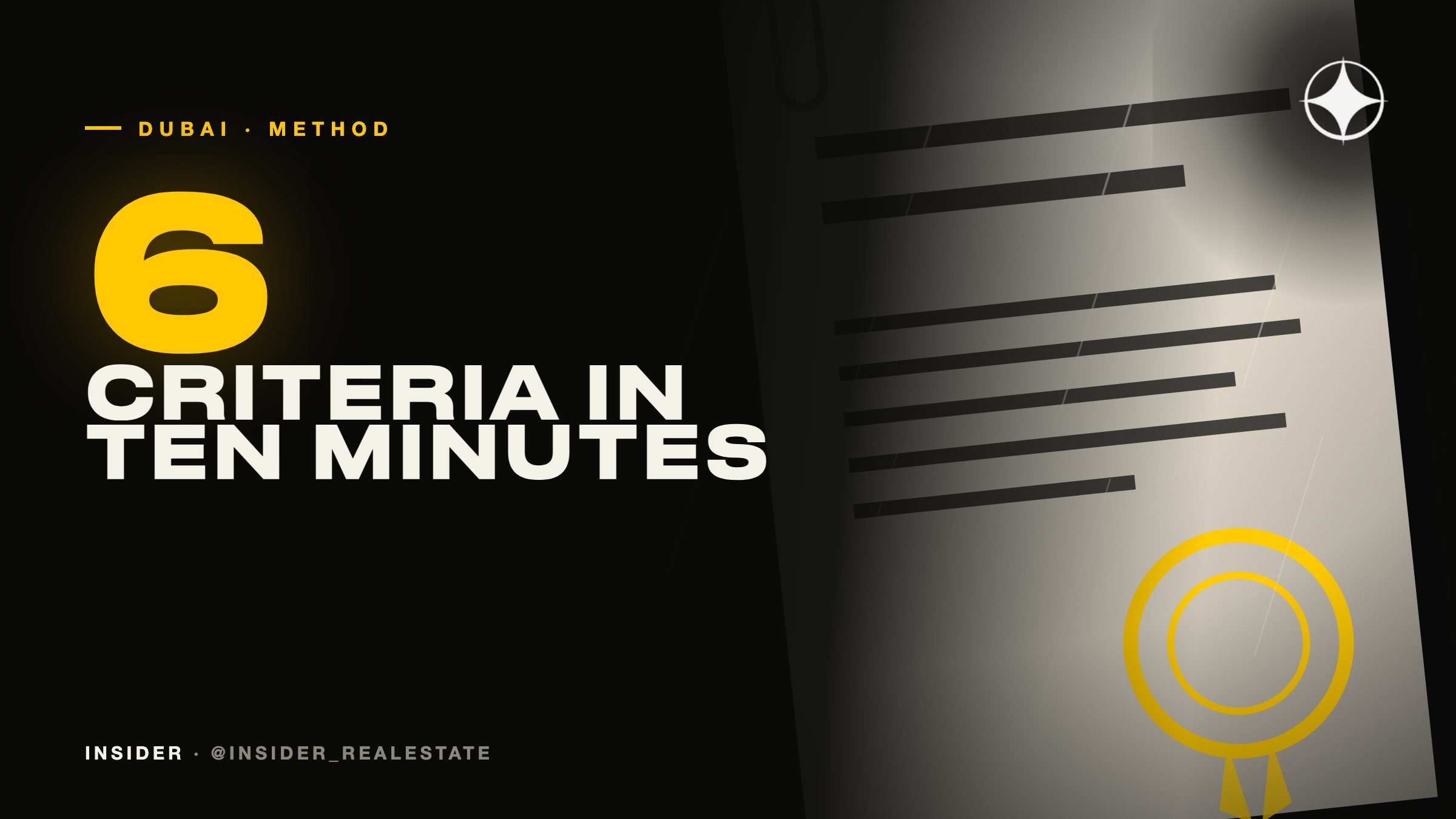 Six criteria to assess a Dubai project in ten minutes