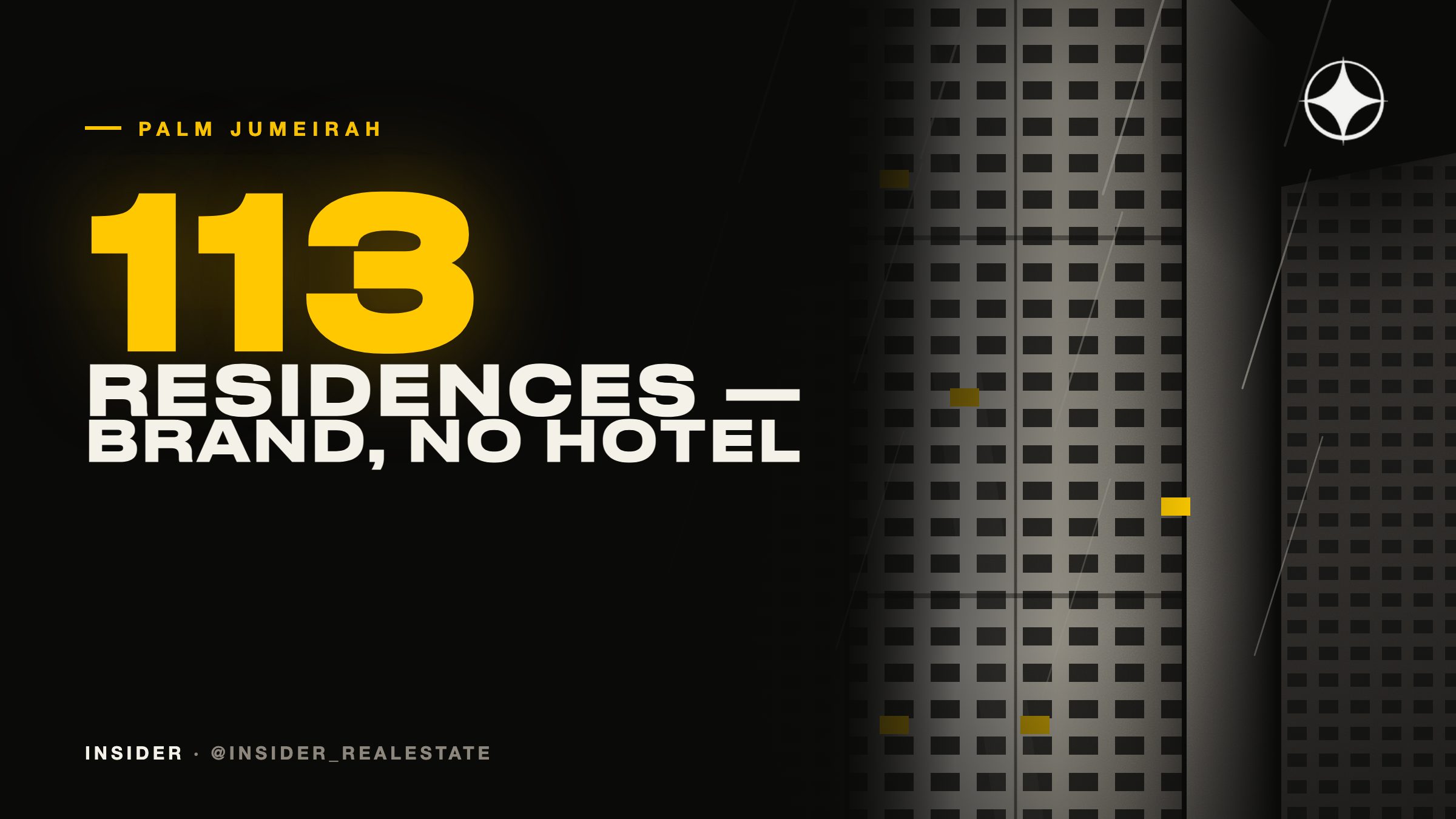 SLS Residences The Palm: 113 homes and a branded building with no hotel in it