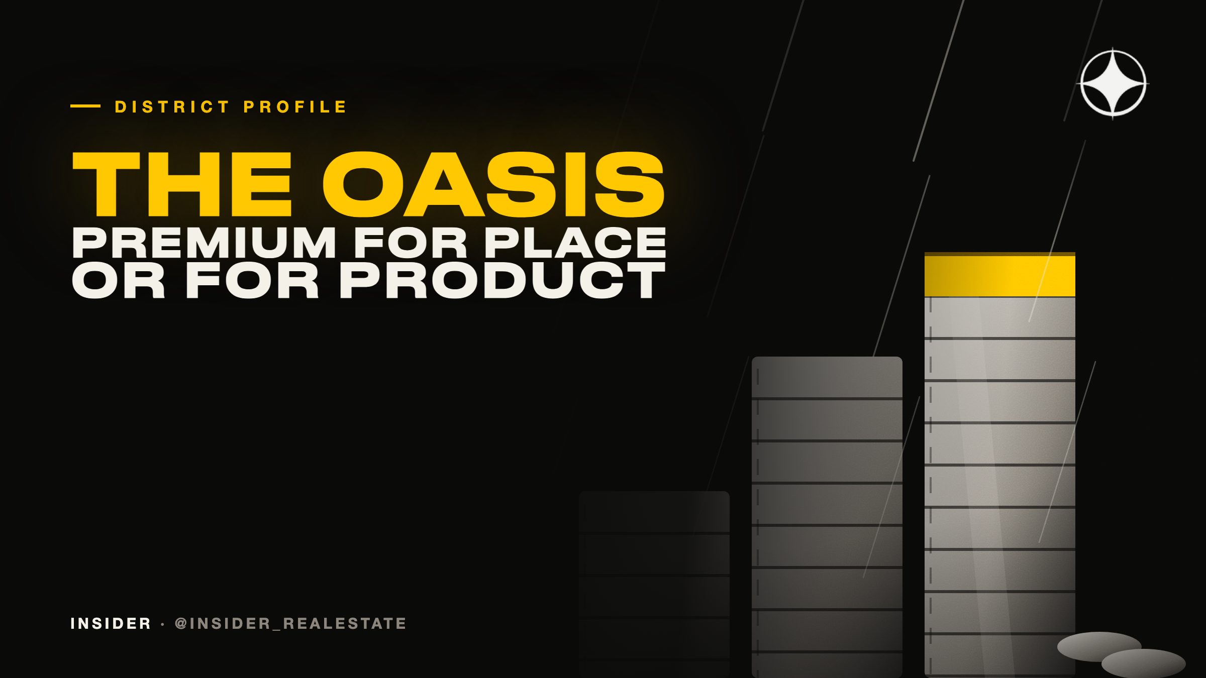 The Oasis: what "premium" means when the city is not there yet