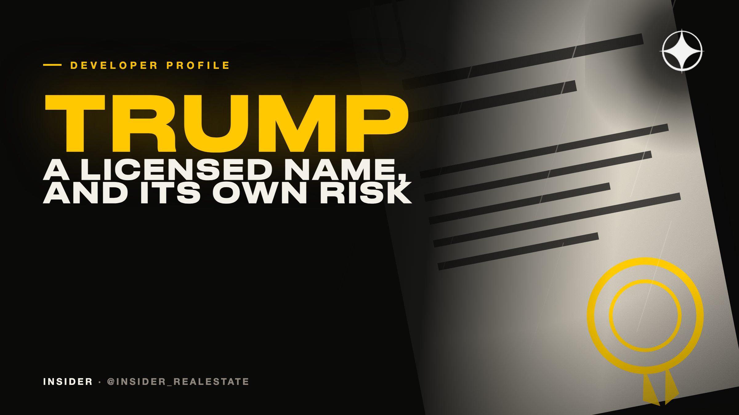 The Trump Organization: a licensed name, and the specific risk that carries
