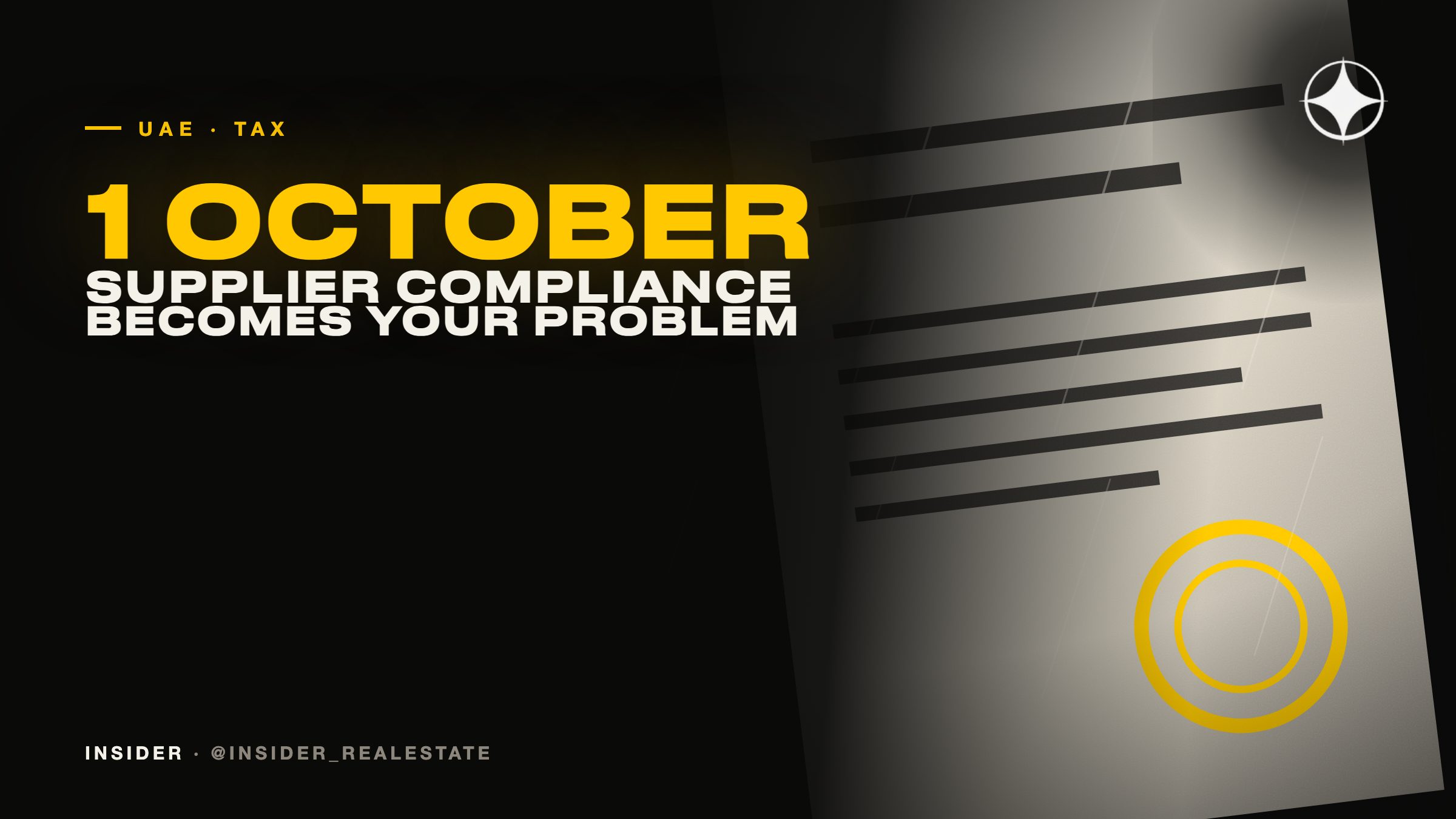 UAE tightens VAT enforcement: from 1 October your supplier’s compliance is your problem