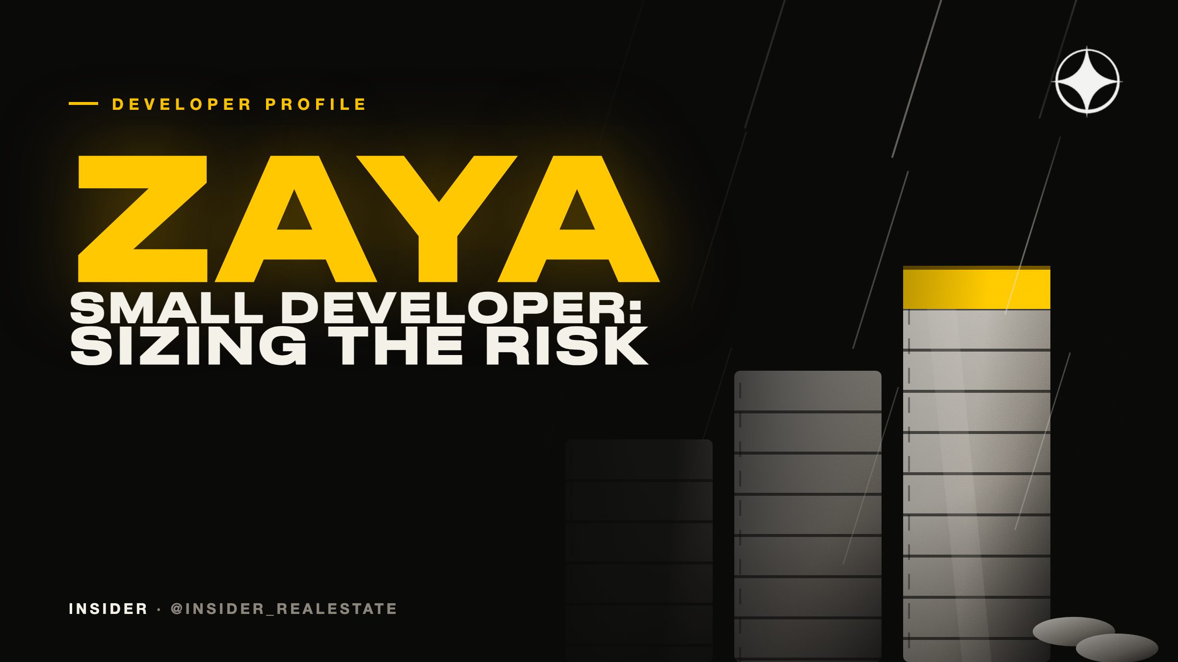 Zaya: a small developer, and how to size that risk properly