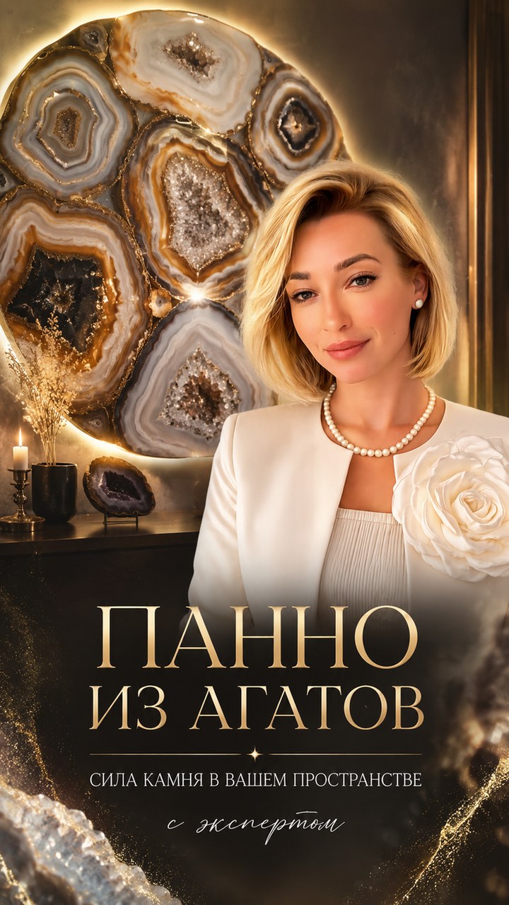 Каменные панно из агатовых срезов и кварцевых жеодов: технология, монтаж и место в дорогом интерьере