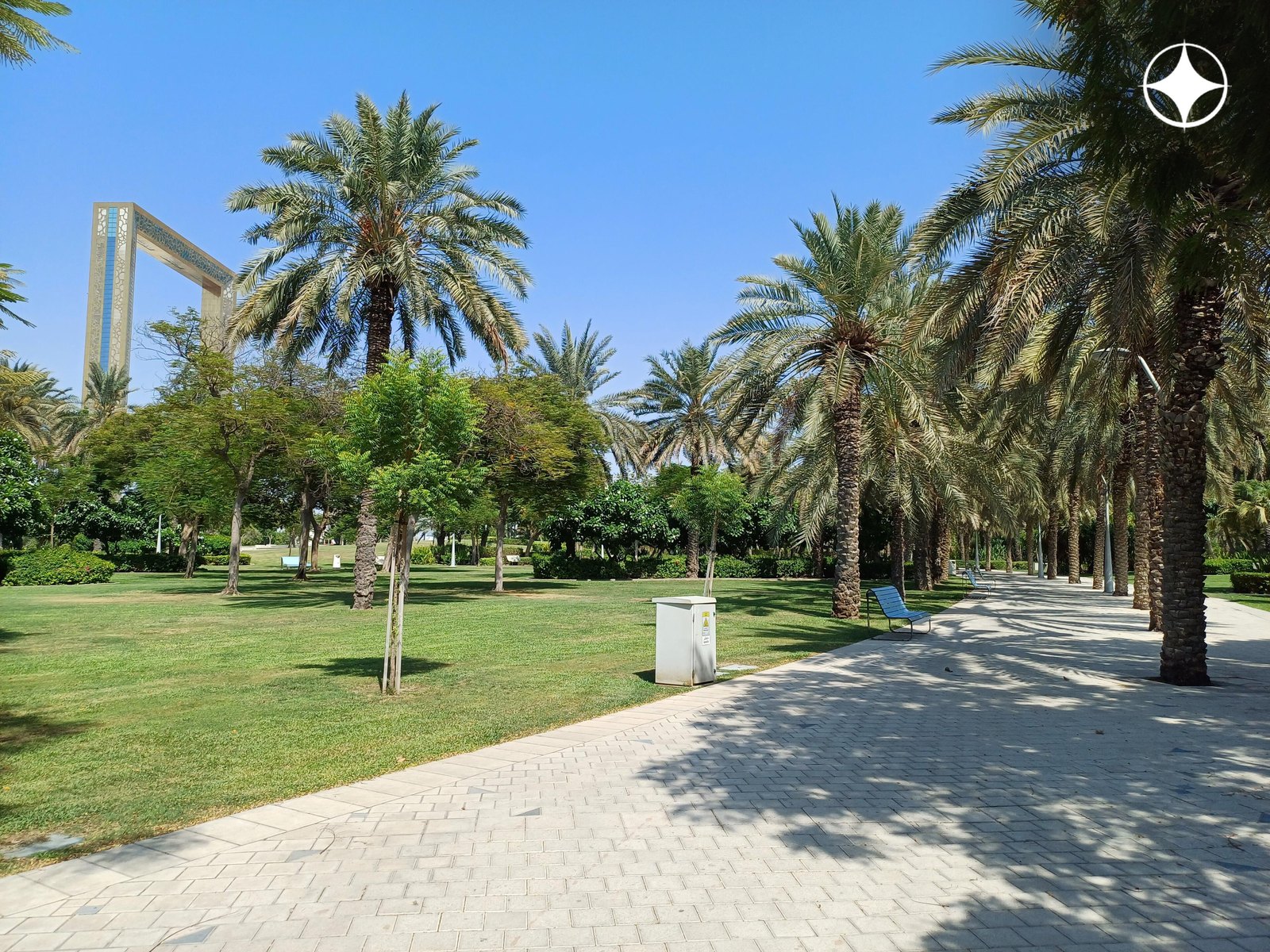 Парк Забиль (Zabeel Park): пальмовая аллея и Рамка Дубая