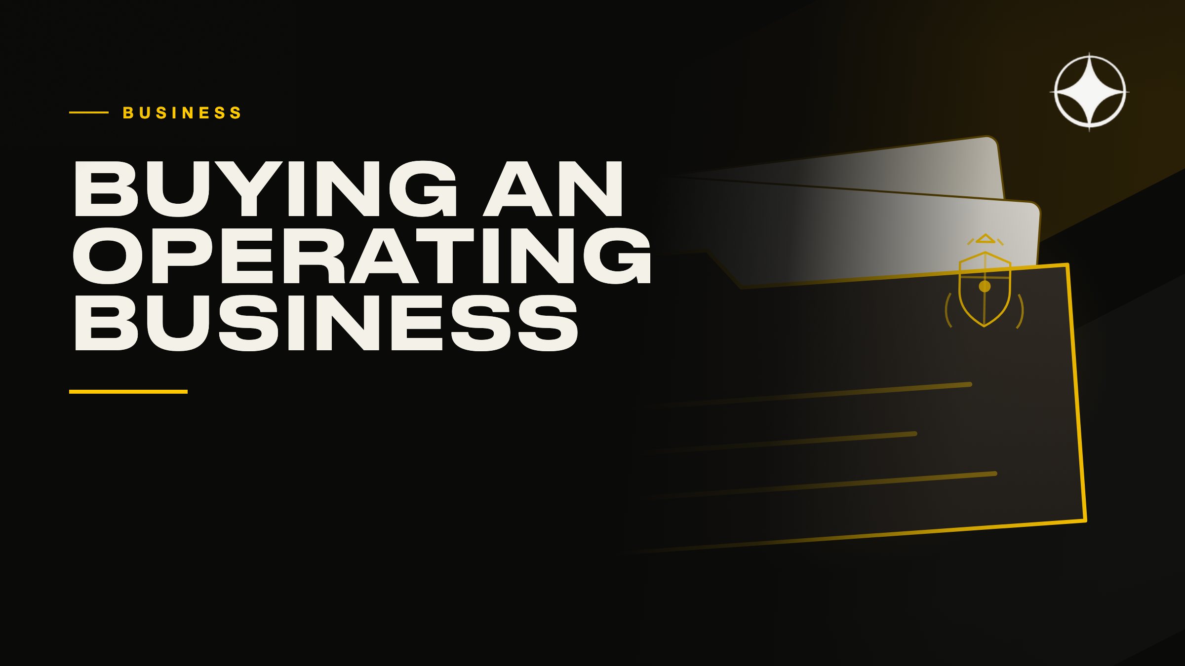 Buying an operating business as a basis for residence