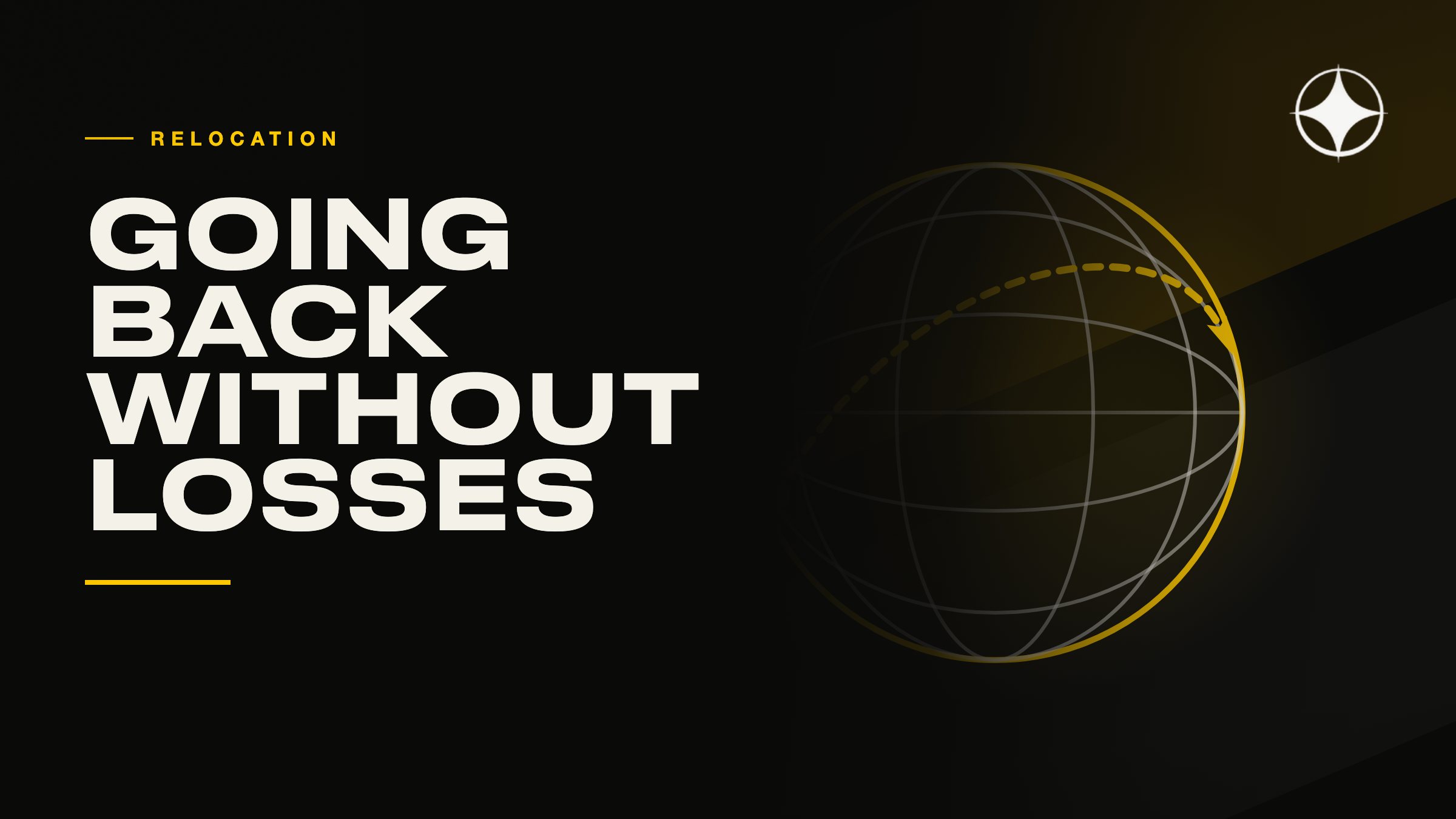 If the move does not work out: going back without losses