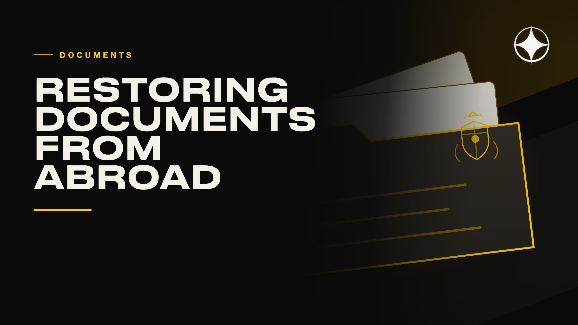 Lost documents: restoring them from another country