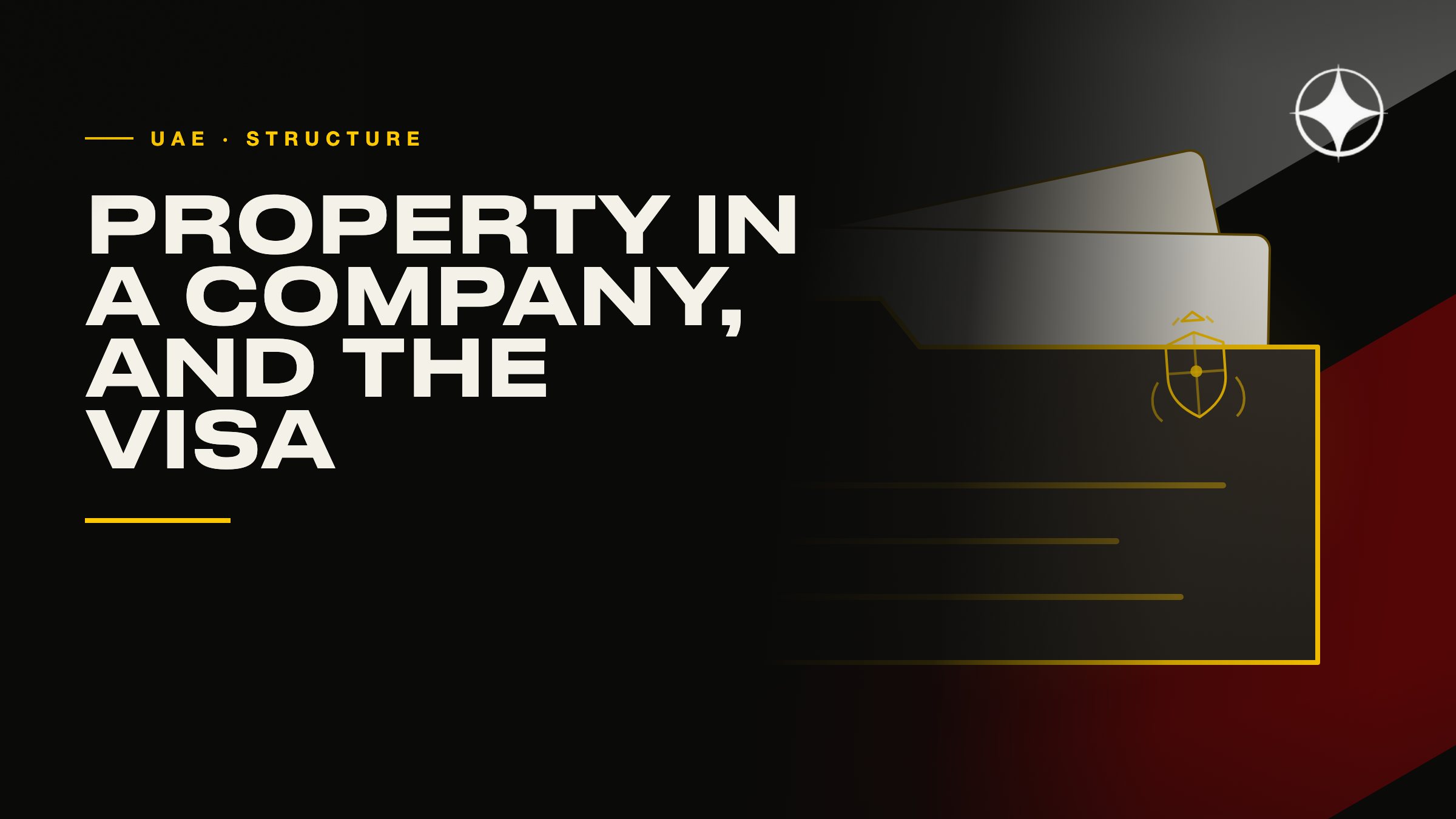 Property held by a company, and what that does to the visa