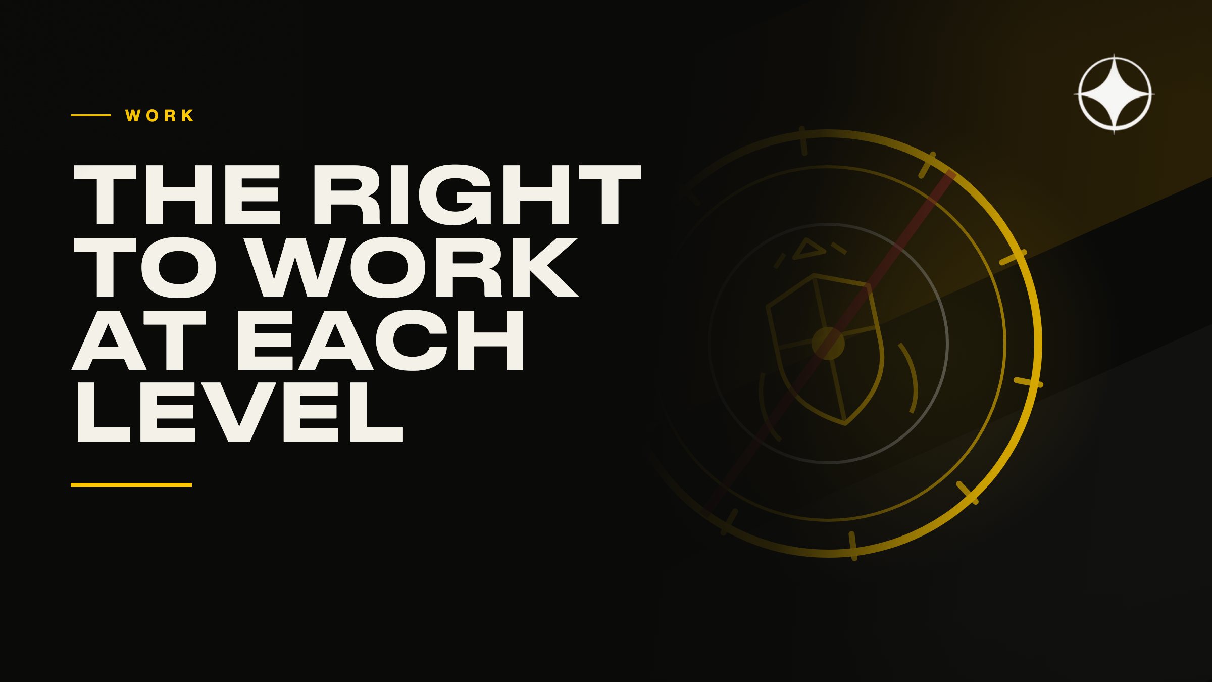 The right to work at each level of status