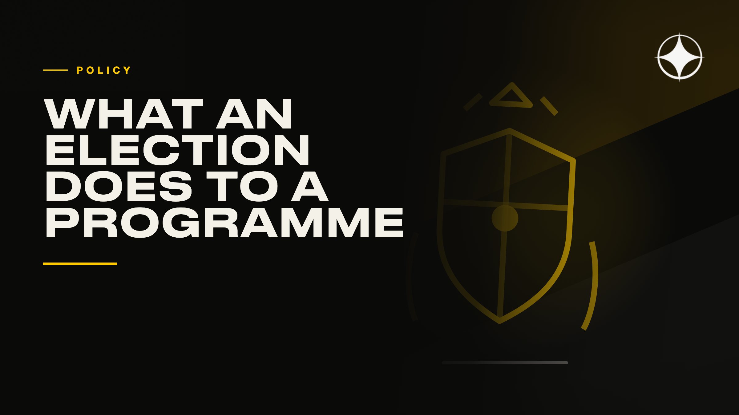 What a change of government does to a programme